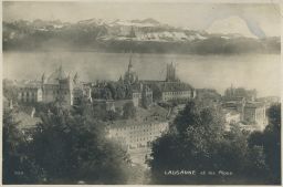 Švýcarsko Lausanne Vaud Alpy poštou 1927