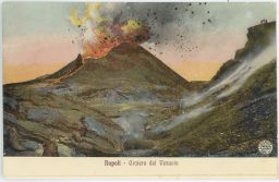 Itálie Napoli Cratere del Vesuvio erupce Vesuv Neapol