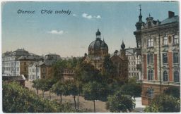 Judaica Olomouc synagoga třída Svobody 1924