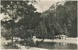 Koupaliště plovárna Jetřichovice Děčín 40. léta