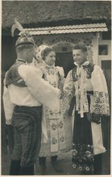 Etnografie moravské národní kroje Podluží foto Švec