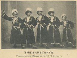 Zaretskys ruští zpěváci a tanečníci