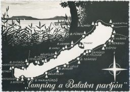 Camping Balaton mapka