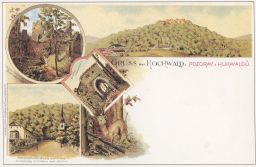 Pozdrav z Hukvaldů litografie 1994