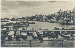 Švédsko Stockholm Stadtgárden frán Slussen