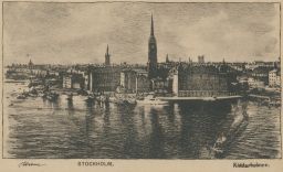 Švédsko Stockholm Riddarholmen 1915