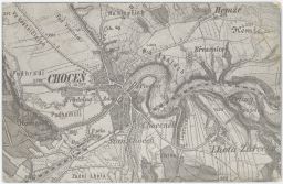 Choceň mapová pohlednice Ústí nad Orlicí 1911