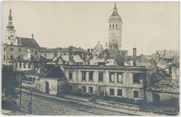 Vyškov požár 21.5.1917 Palackého náměstí nakl. Kusák