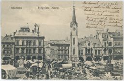 Trutnov Trautenau Ringplatz trhy 1916