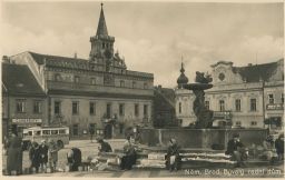 Německý Havlíčkův Brod radní dům drobní prodejci foto Švec