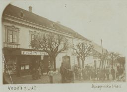Veselí nad Lužnicí Budějovická obchod Filípek nakl. Kabát 1900