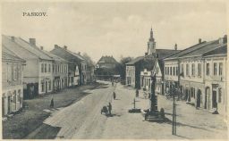 Paskov náměstí foto Šumlanský Frýdek-Místek 30. léta
