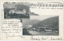 Horní Dlouhá Ober-Langendorf Český Krumlov papírny 1907
