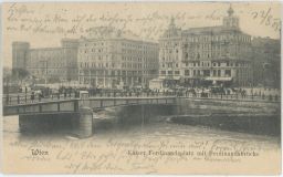 Wien Vídeň Kaiser Ferdinandplatz most 1908
