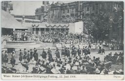 Wien Vídeň jubilejní císařský festival 12.6.1908