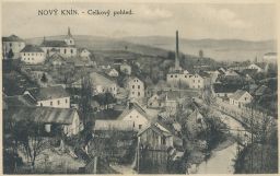 Nový Knín celkový pohled nakl. Křepelka Příbram 20. léta