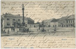 Kojetín Kroměříž náměstí nakl. Vláčilík 1903