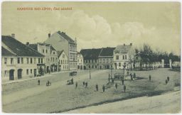 Kamenice nad Lipou Pelhřimov náměstí lidé 1919