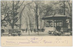 Teplice koncertní altán Zámecká zahrada 1901