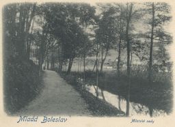 Mladá Boleslav městské sady nakl. Nešněr