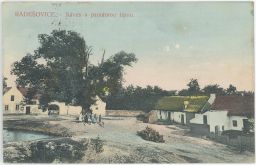 Radešovice památná lípa náves Říčany Praha-východ nakl. Zuna 1909