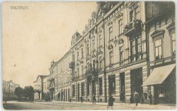 Trutnov obchod Josef Hubner 1922 razítko 1945