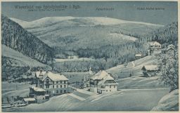 Špindlerův Mlýn zima Grandhotel Petrova bouda Trutnov 1921