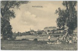 Npajedla Morava děti zámek poštou 1924