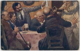 Láďa Novák Novoroční pozdrav 1923 Dopisnice Komenského