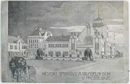 Prostějov Městský spolkový a divadelní dům nakl. Horák 1911