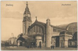 Železnice nádraží Hamburg Německo
