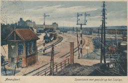 Železnice nádraží Amersfoort Utrecht Nizozemí 1928