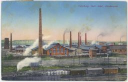 Železnice továrna drátovny Bohumín Oderberg 1912