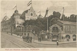 Německo Mnichov Gruss vom Münchner Kindlkeller München 1917