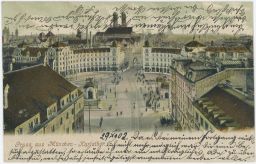Německo Mnichov Gruss vom München Karlsthor 1902