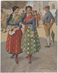 Etnografie kroje Mukařovský Veselé velikonoce 1924