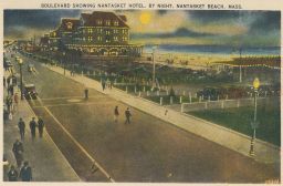 USA Boulevard Showing Nantasket Hotel by Night Mass