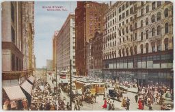 USA Chicago State Street tramway povozy Boston Store
