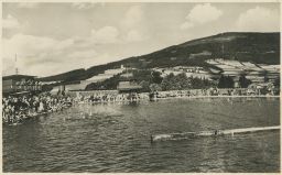 Plovárna koupaliště Zlaté Hory Jeseník Orbis 40.léta