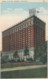 USA Michigan Detroit Hotel Statler 1926