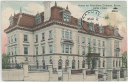 USA New York City Bronx Home for Friendless Children 1912