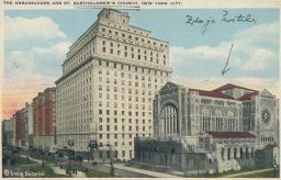 USA New York City The Ambassadore and St. Bartholomew Church