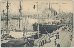 Barcelona Puerto přístav 1915