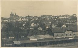 Železnice nádraží reklama Baťa Chrudim