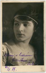 Neznámá žena jménem Inka, věnování 21. 1. 1919