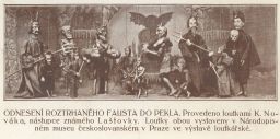 Faust loutky K. Novák Laštovka Národopisné muzeum Praha výstava