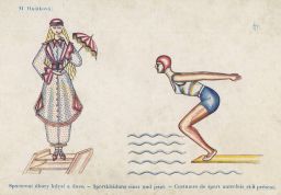 Hnátková sportovní úbory plavky kdysi a dnes výstava Brno 1929