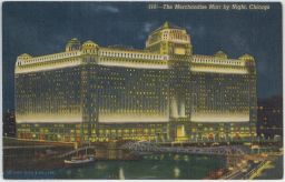 USA Chicago The Merchandise Mart by Night