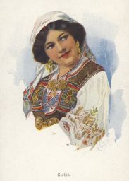 Etnografie kroje Serbia Srbsko Minerva Prague