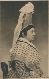 Etnografie kroj žena Francie Normandie